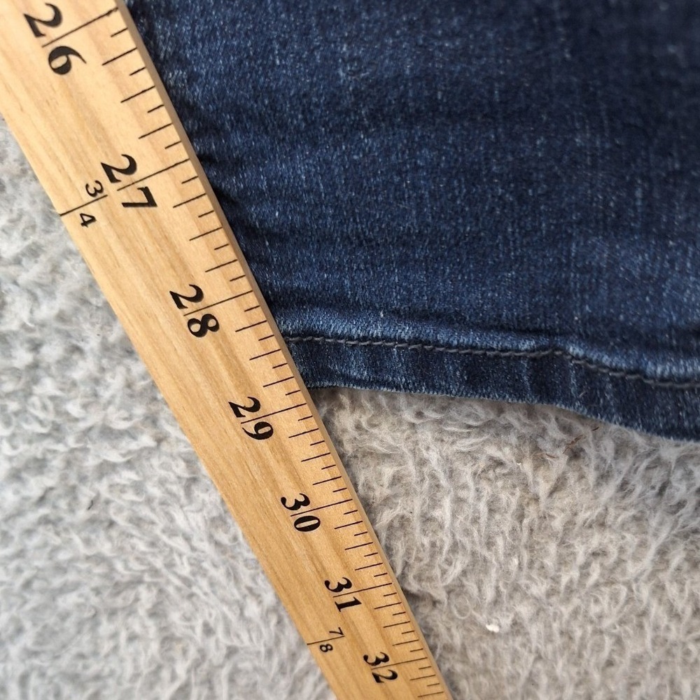 Hollister Jeans Womens 3R (Fits 30x29) Blue Denim Whiskered Super Skinny Leg - Picture 4 of 9